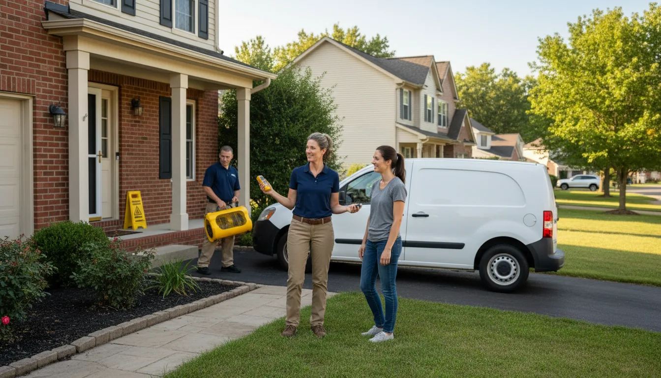 Residential water damage restoration in Wayne, ME